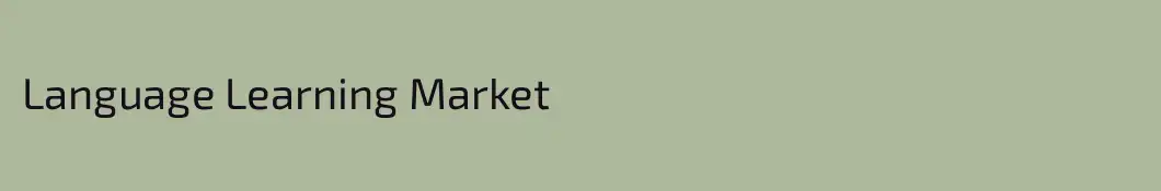 Language Learning Market